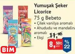 BEBETO YUMUŞAK ŞEKER LİCORİCE